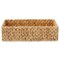 Casafield Set of 2 Bathroom Storage Baskets, Seagrass - Water Hyacinth, Woven Toilet Tank Topper Bins for Organizing Tissues, Toilet Paper, Toiletries, Shelves